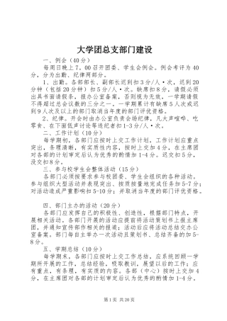 2024年大学团总支部门建设