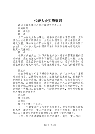 2024年代表大会实施细则