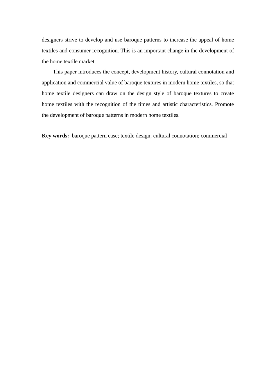 巴洛克式纹案在现代家纺中的应用及其商业价值分析研究  服装设计专业_第2页