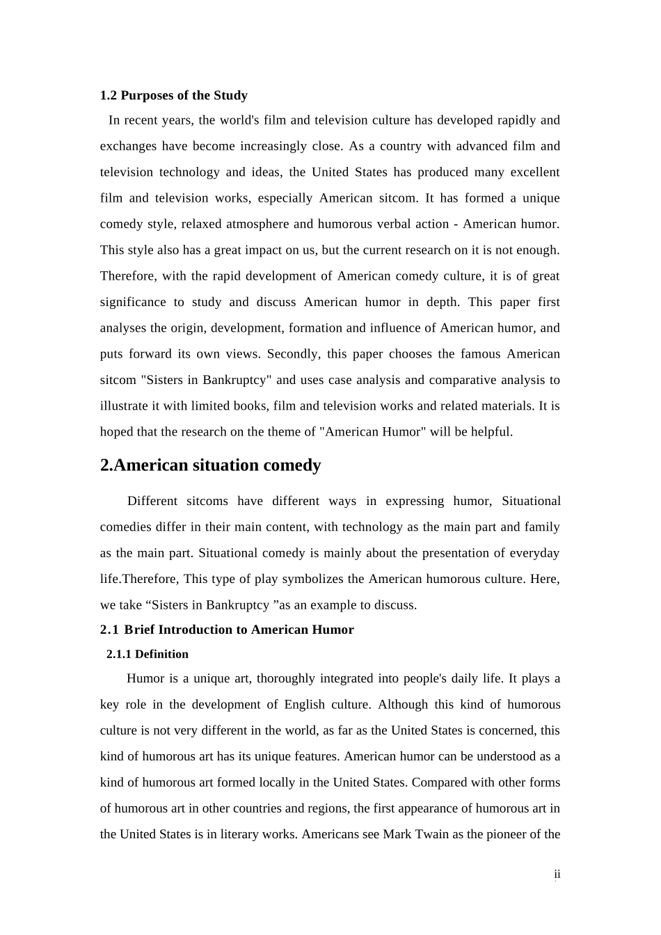 从情景喜剧《破产姐妹》看美式幽默分析研究   影视管理专业_第3页