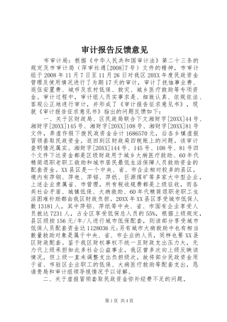 2024年审计报告反馈意见