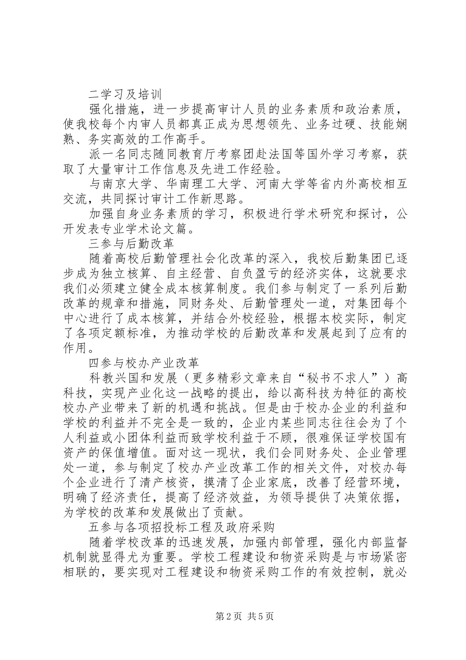 2024年审计处年终工作总结_第2页