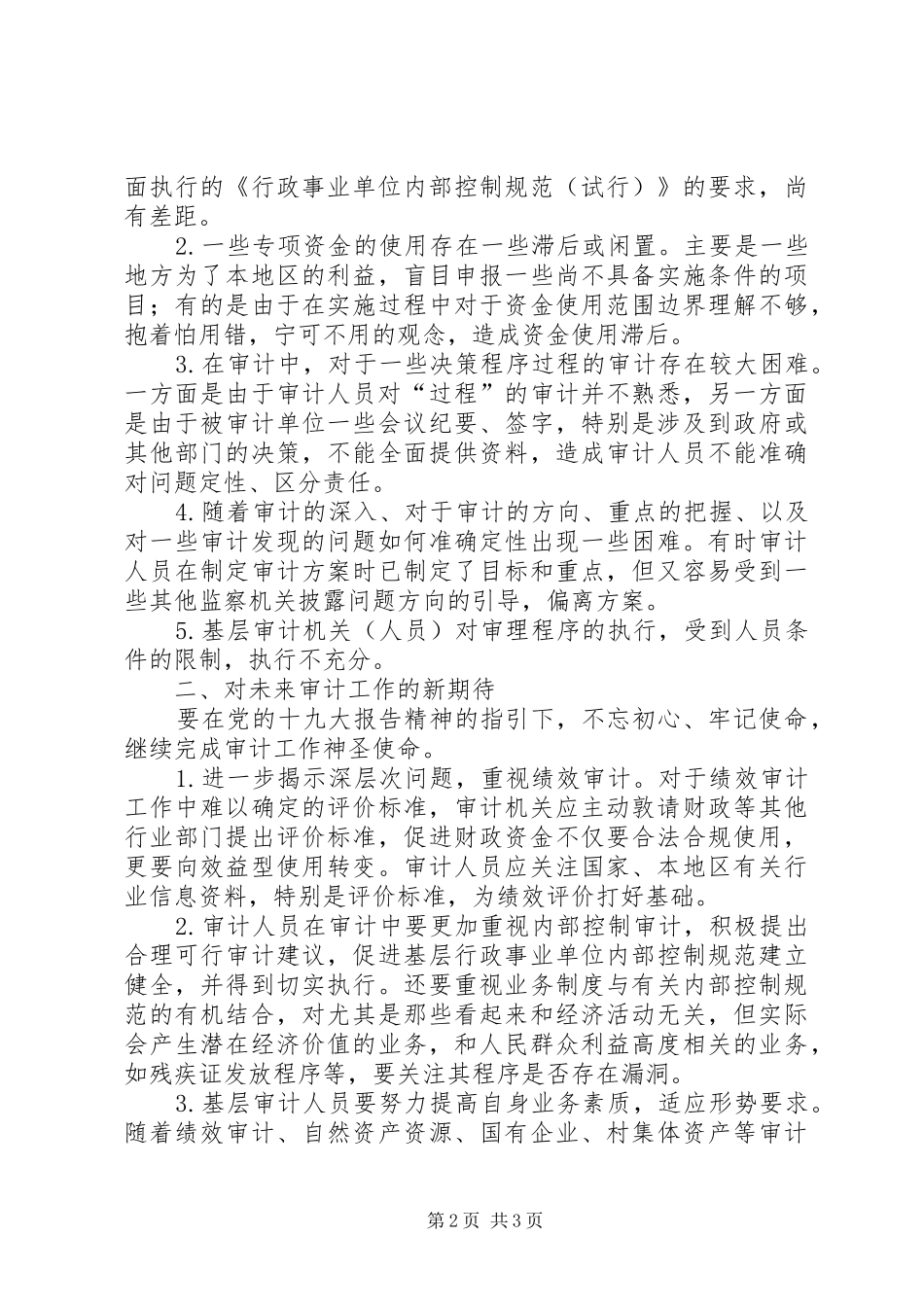 2024年审计个人工作情况汇报_第2页