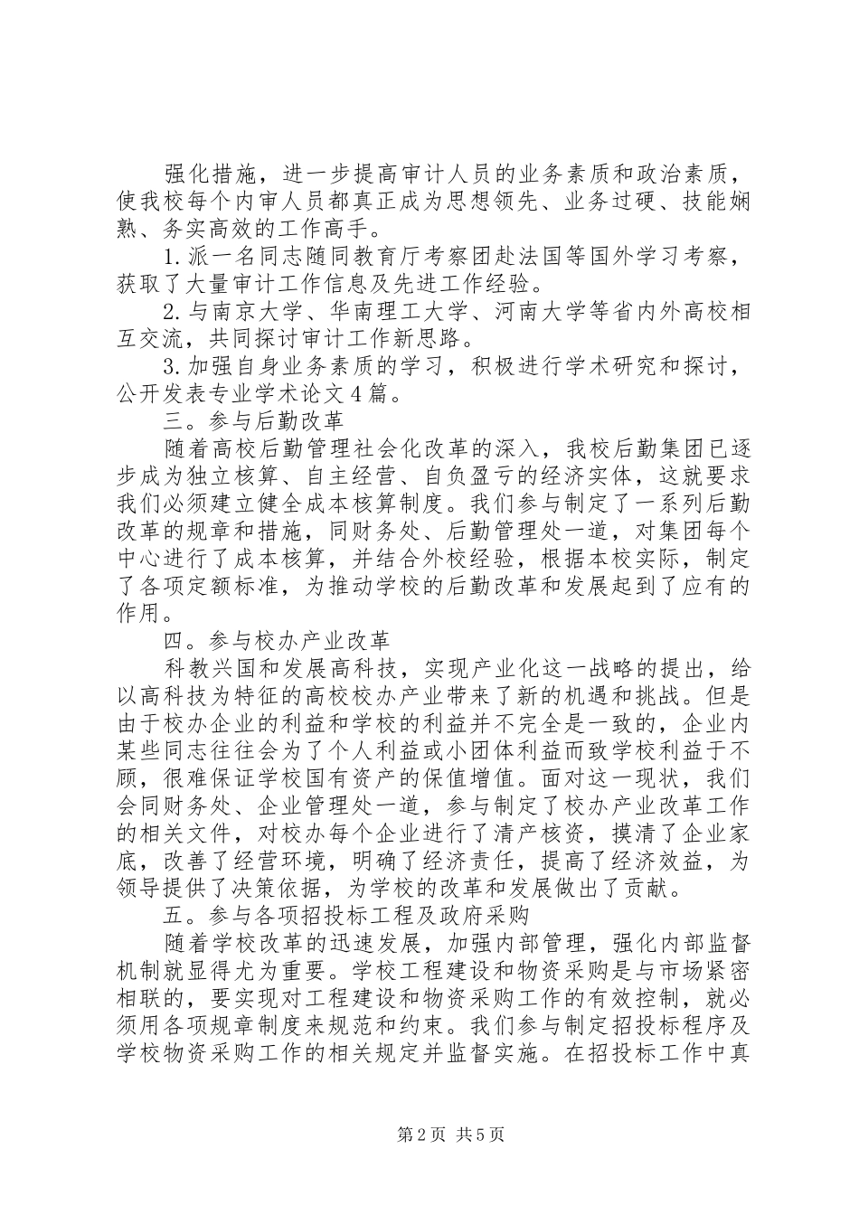 2024年审计工作自我评价_第2页