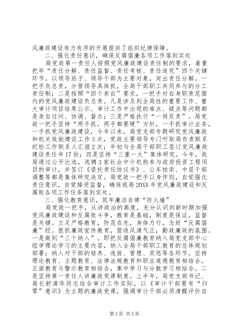 2024年审计局党政责任制情况报告_第2页