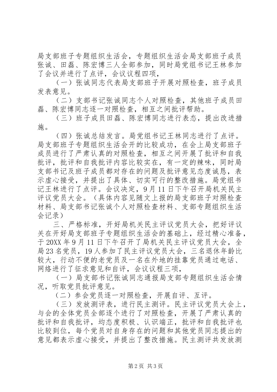 2024年审计局党支部民主评议工作总结_第2页