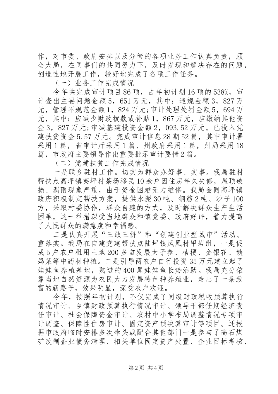 2024年审计局个人的述职述廉_第2页