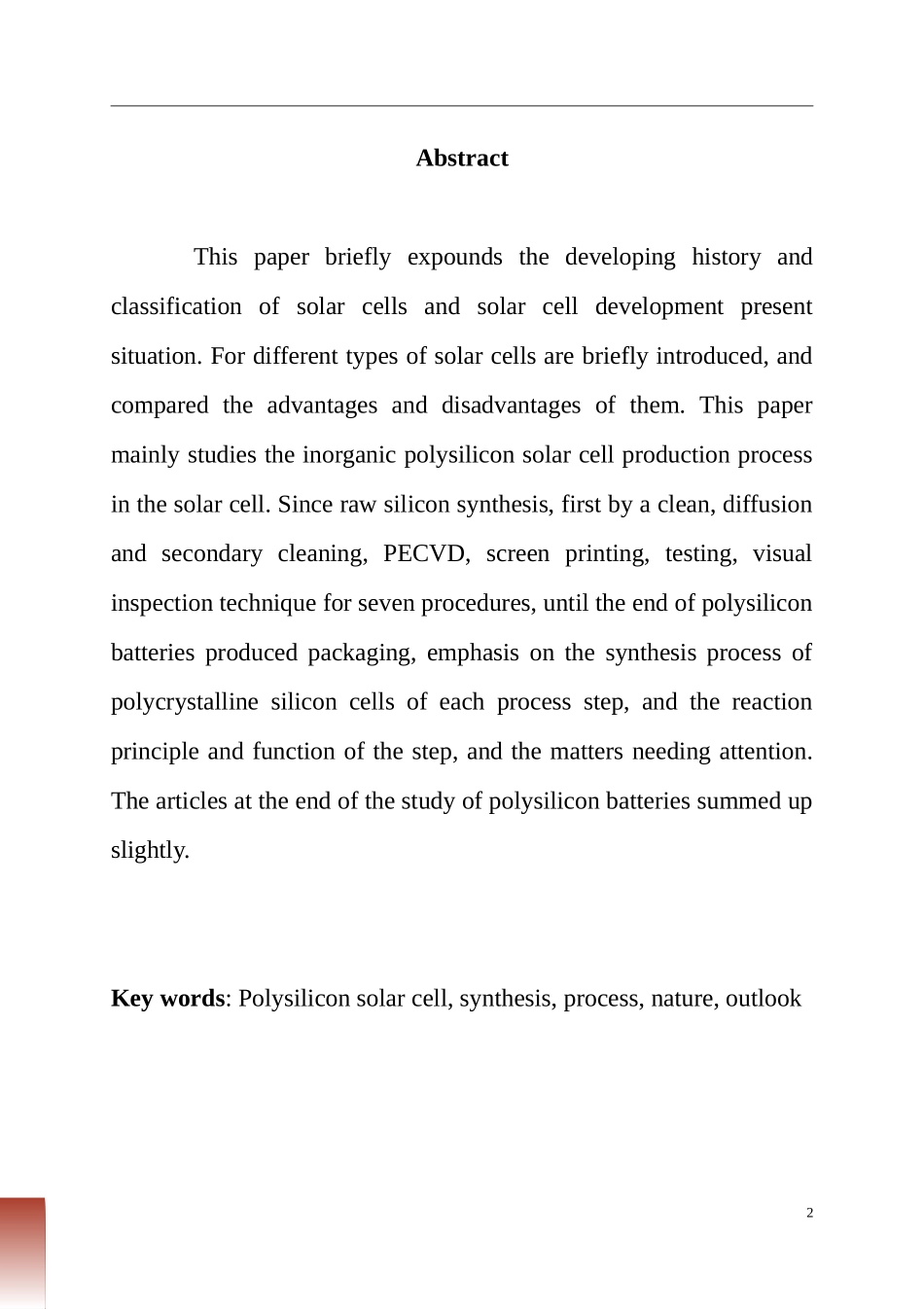 多晶硅太阳能电池片的合成  能源材料学专业_第2页