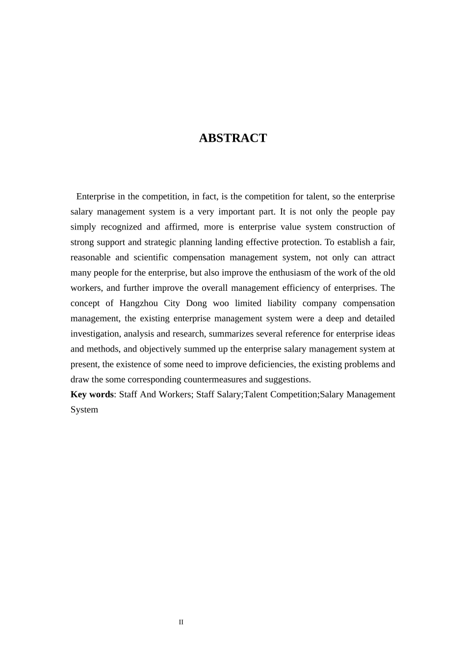 基于职工薪酬准则的企业薪酬管理制度研究——以某有限责任公司为例  人力管理专业_第2页