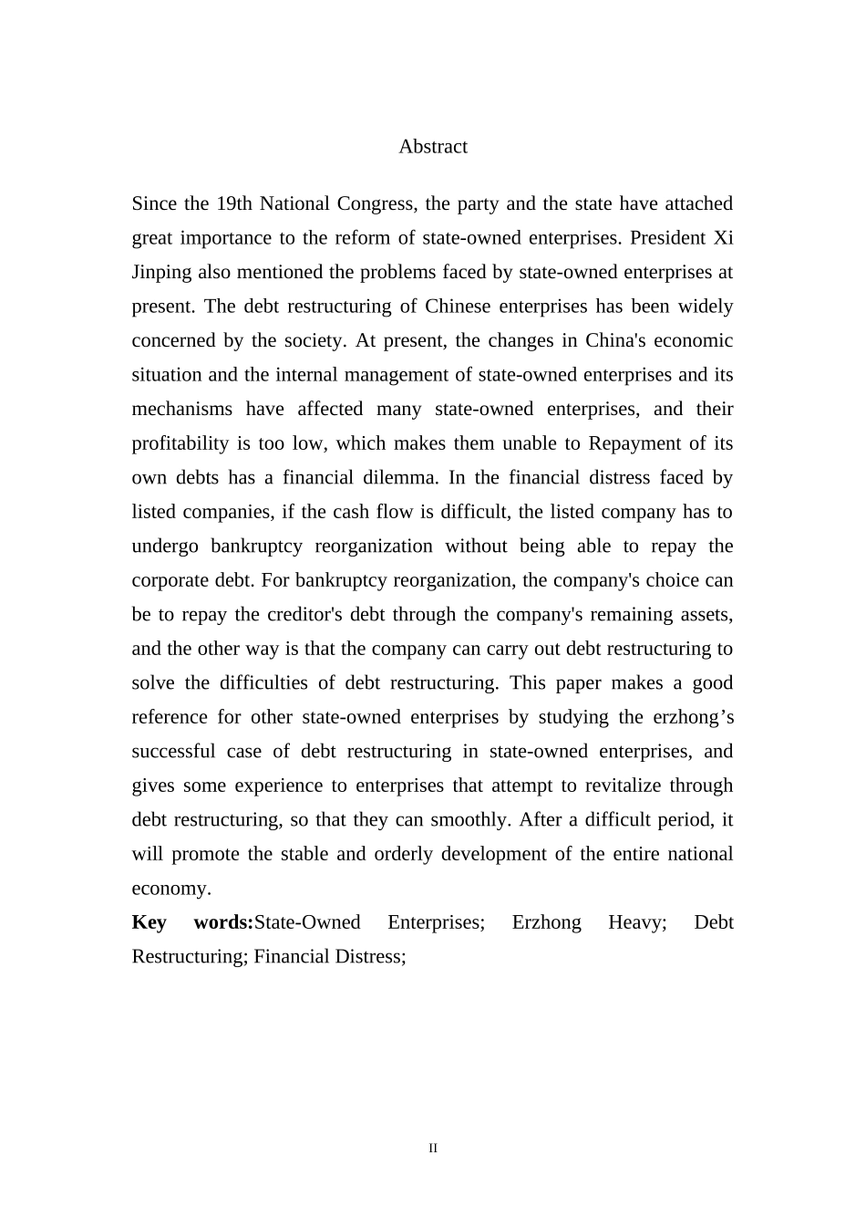 国有工业企业债务重组问题研究-以中国二重为例  会计学专业_第2页