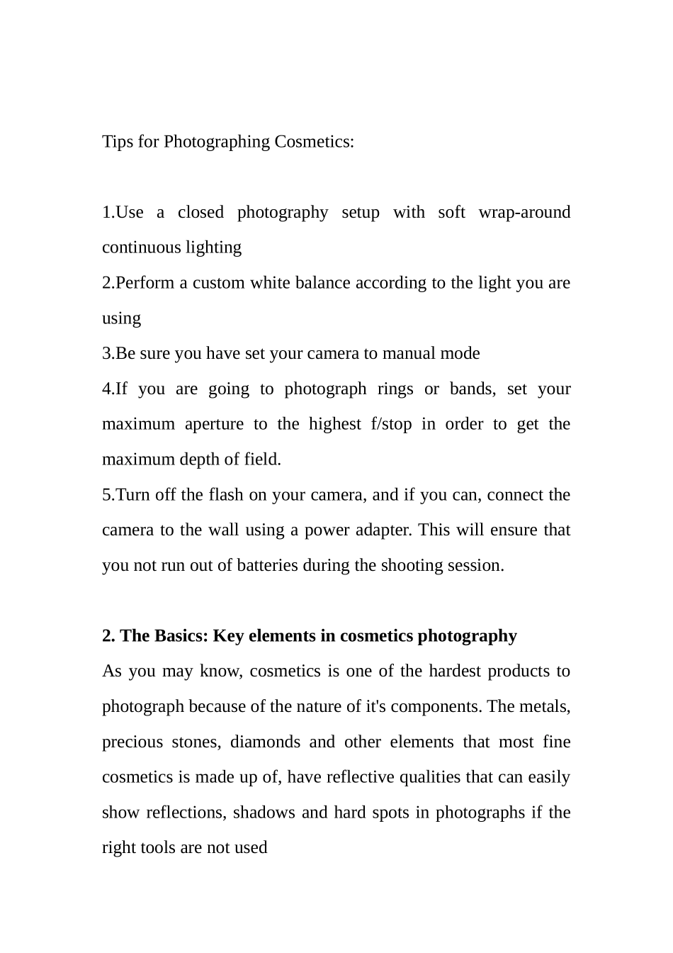 化妆品商业摄影的拍摄技巧研究   摄影艺术专业_第2页