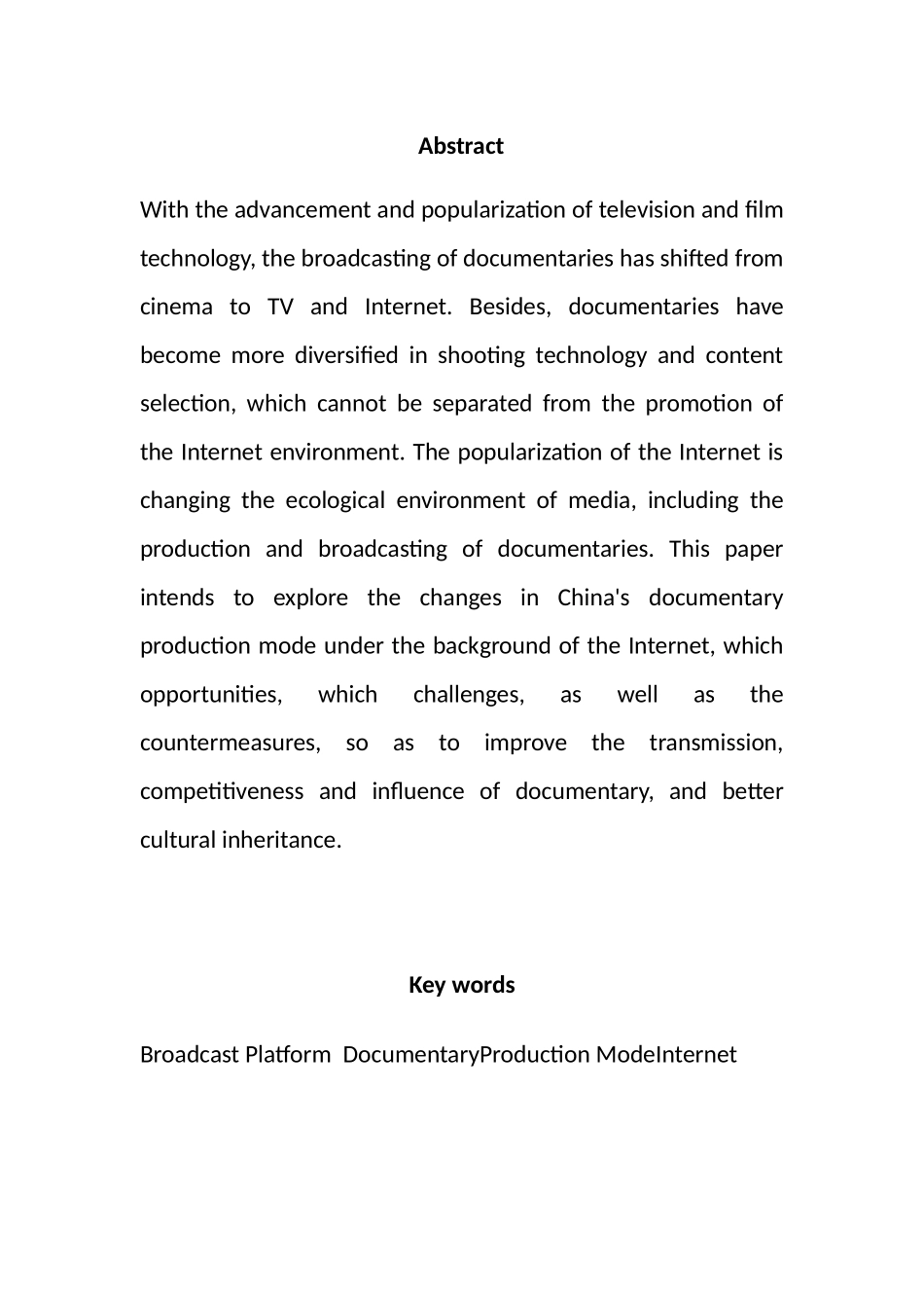 互联网背景下我国纪录片生产模式的发展研究   影视编导专业_第3页