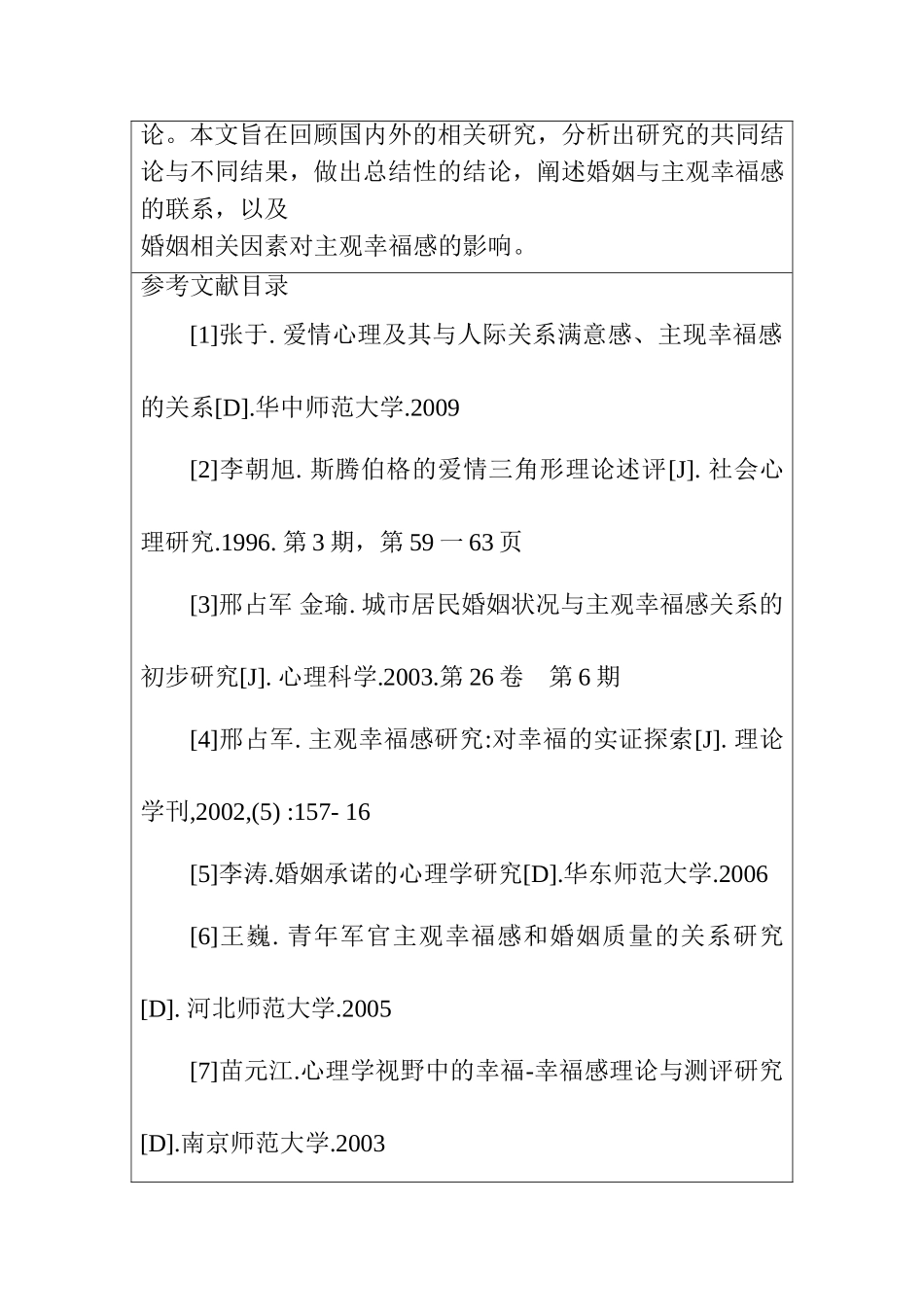 婚姻与家庭幸福感  工商管理专业 开题报告_第2页
