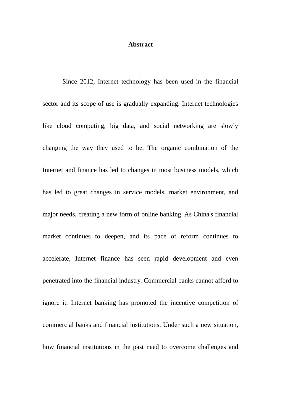 互联网金融背景下商业银行经营转型研究   工商管理专业_第3页