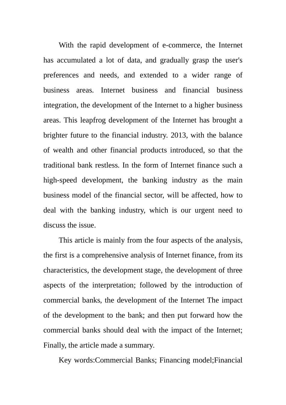 互联网金融发展及对传统商业银行影响探究-以银行为例   财务管理专业_第2页