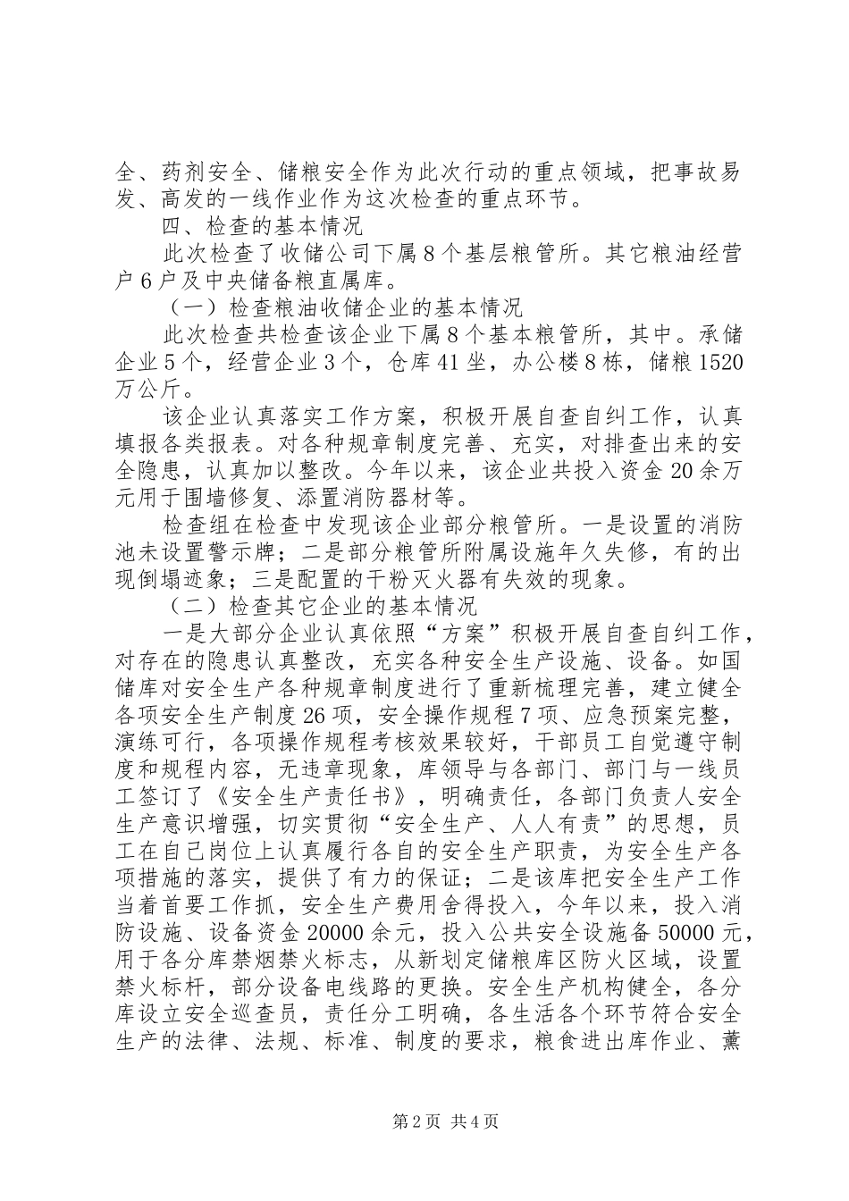 2024年粮食行业百日行动工作总结_第2页