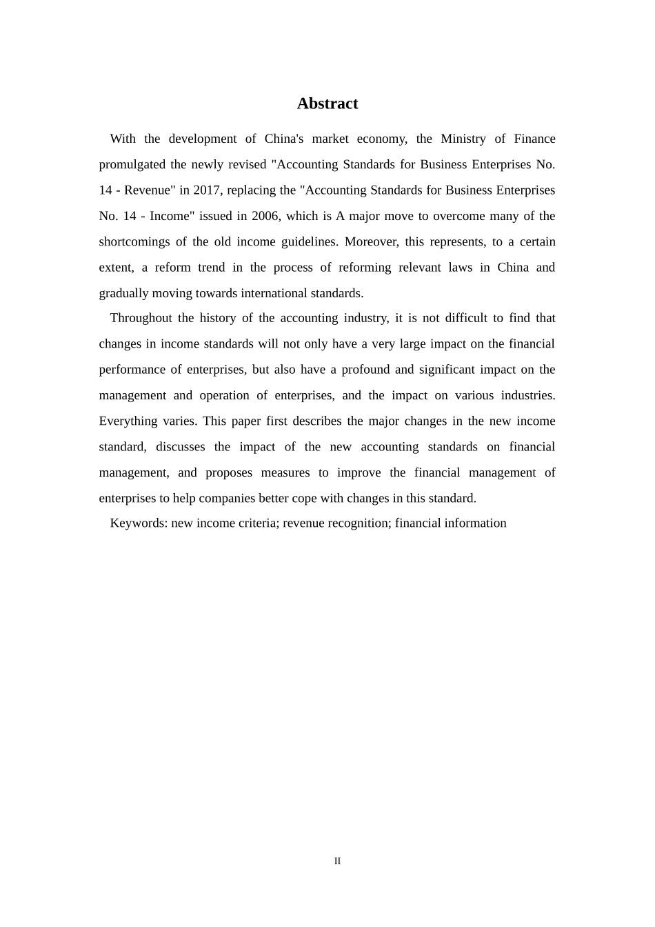 浅析新收入准则对企业财务信息的影响  会计学专业_第2页