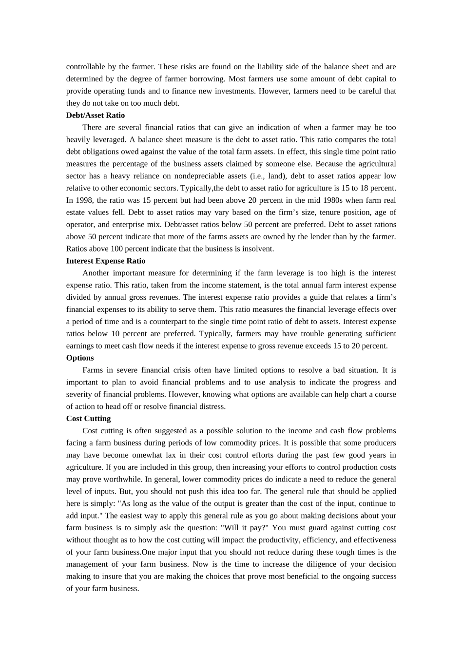 于农场财务危机中生存分析研究 会计学专业_第2页