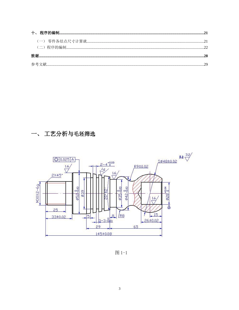 轴类零件的数控加工工艺与编程  机械制造专业_第3页