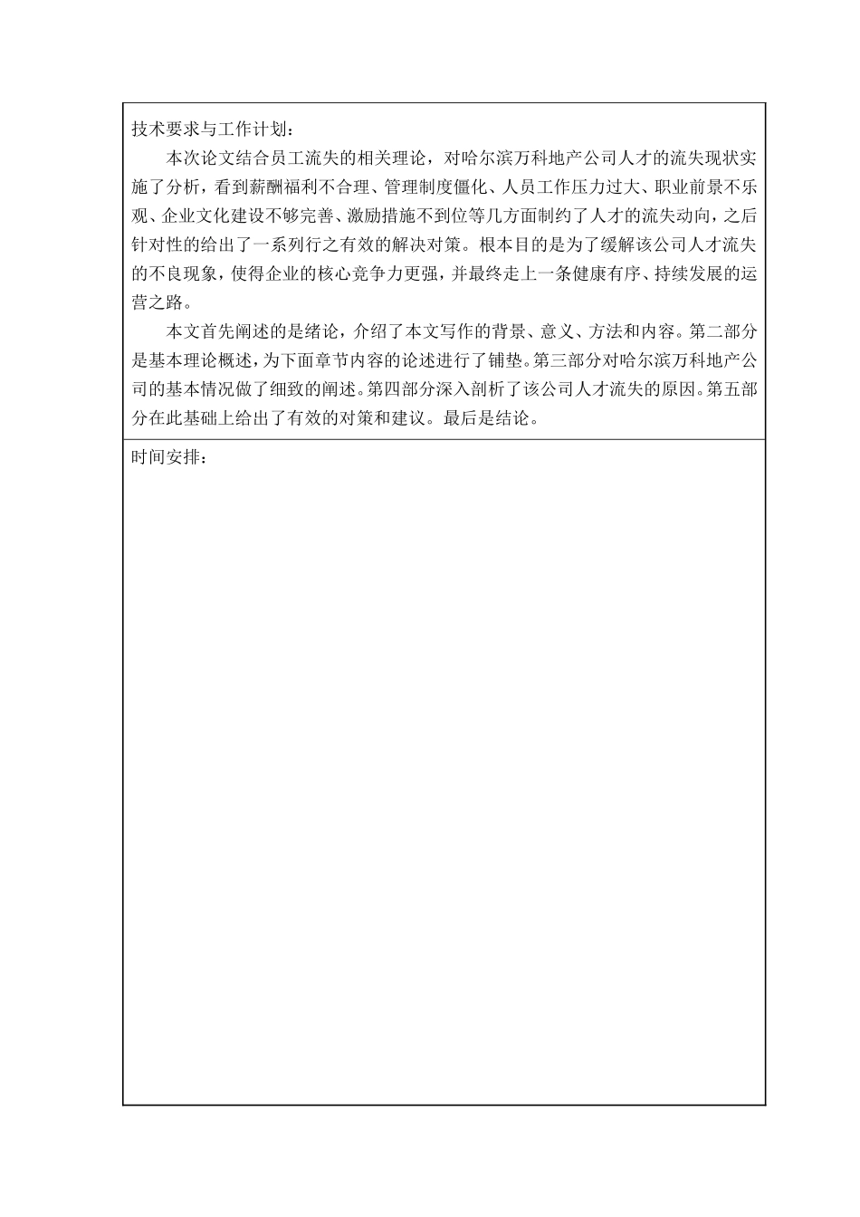 万科地产公司的人力资源流失问题研究  工商管理专业_第2页