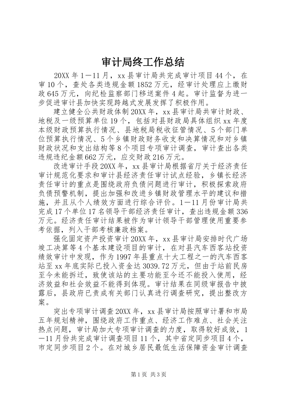 2024年审计局终工作总结_第1页