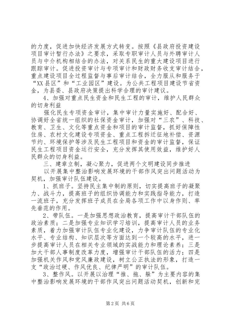 2024年审计局作风问题活动汇报篇_第2页