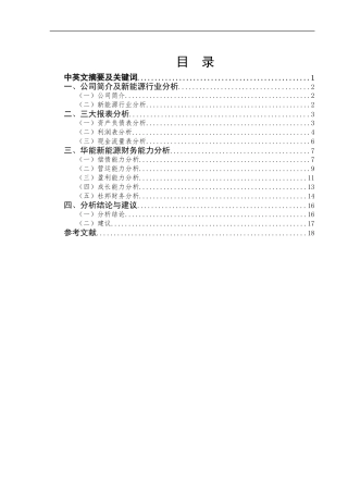 新能源股份有限公司财务分析-基于经营者角度   财务管理专业