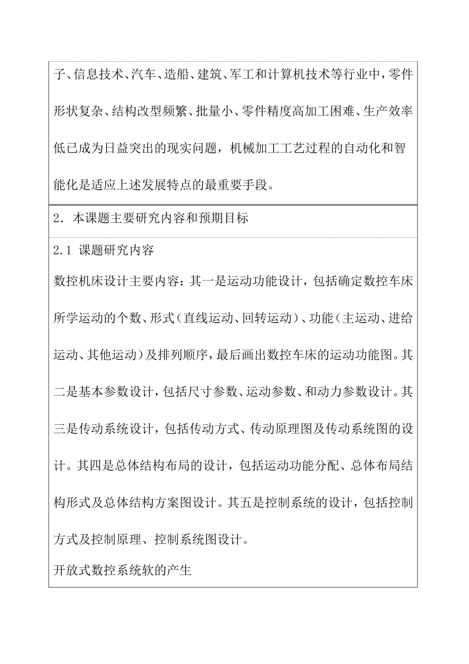 开题报告 数控系统软件的研究与开发 计算机专业_第3页