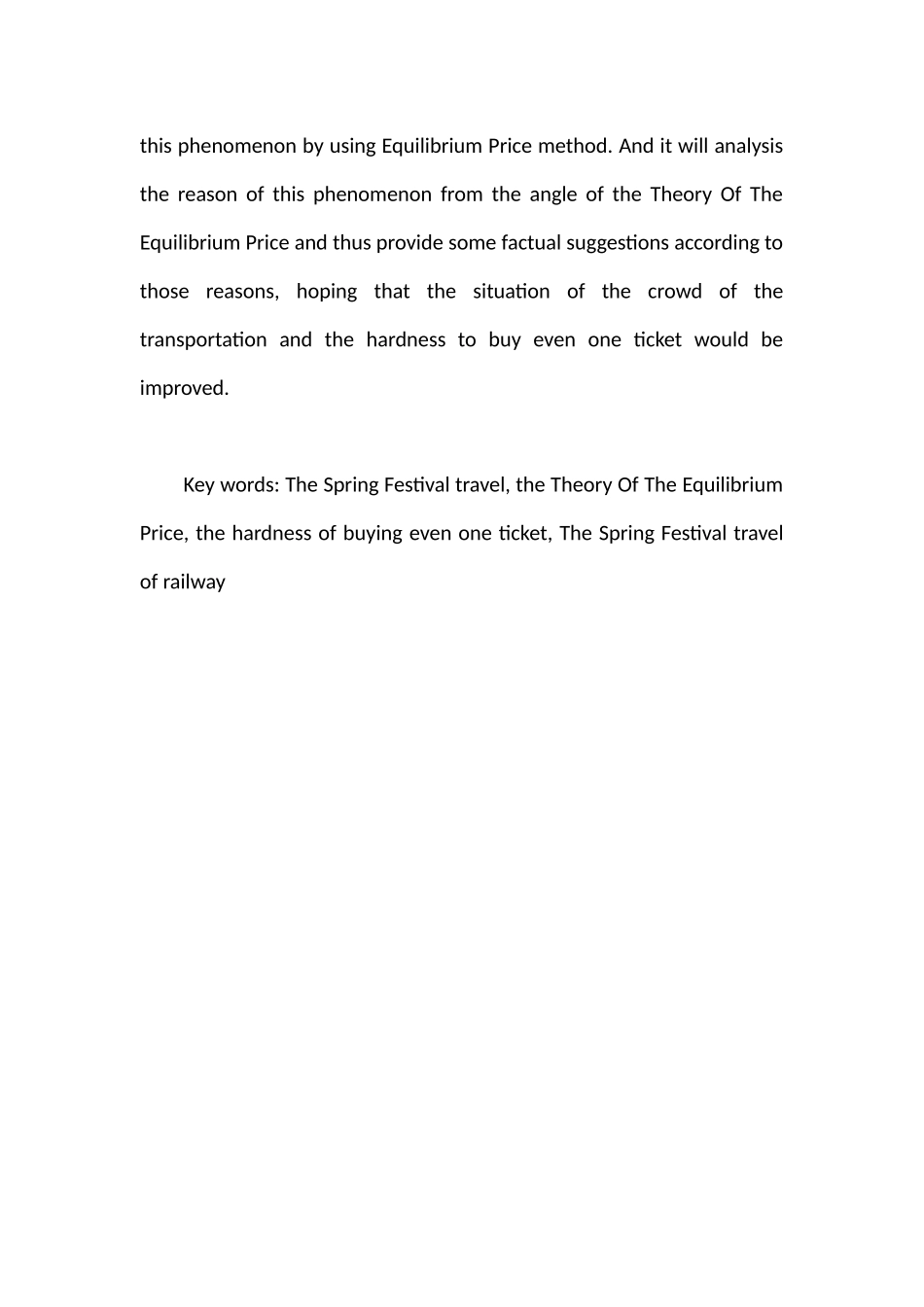 基于均衡价格理论下的铁路春运现象分析  财务管理专业_第3页