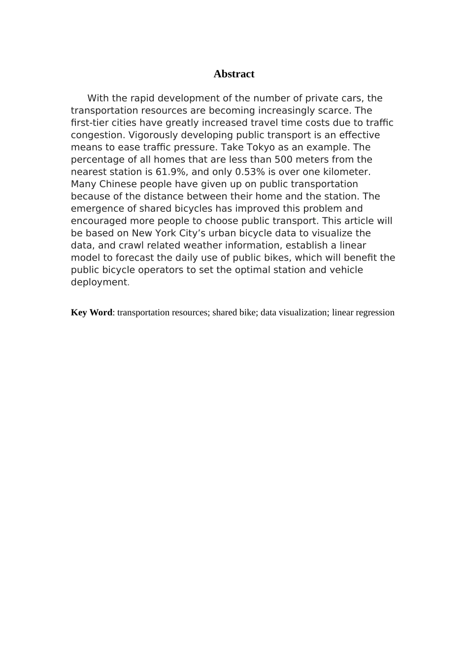 基于纽约的共享单车使用数据的可视化和建模  工商管理专业_第2页