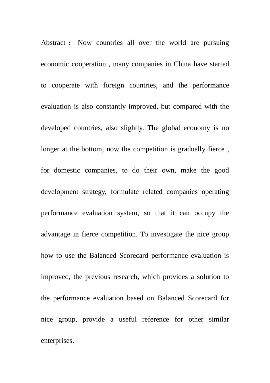 基于平衡计分卡的公司业绩评价——以纳爱斯集团为例  人力资源管理专业_第2页