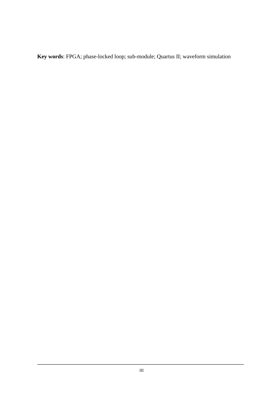 基于FPGA的全数字锁相环的设计   通信技术专业_第3页