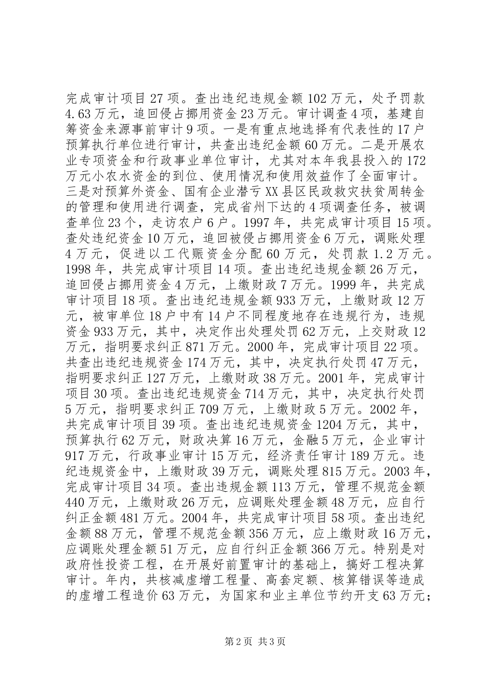 2024年审计系统工作总结_第2页