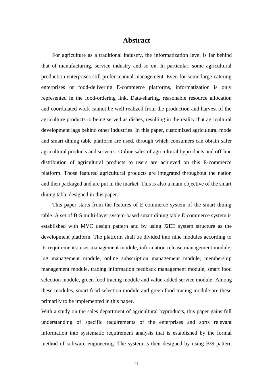 基于J2EE的智能餐桌商务服务系统的设计与开发  计算机专业_第2页