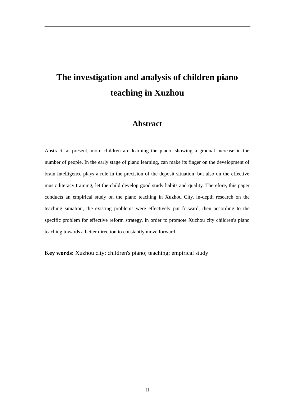 市少儿钢琴教学现状的调查分析与对策研究分析  教育教学专业_第2页