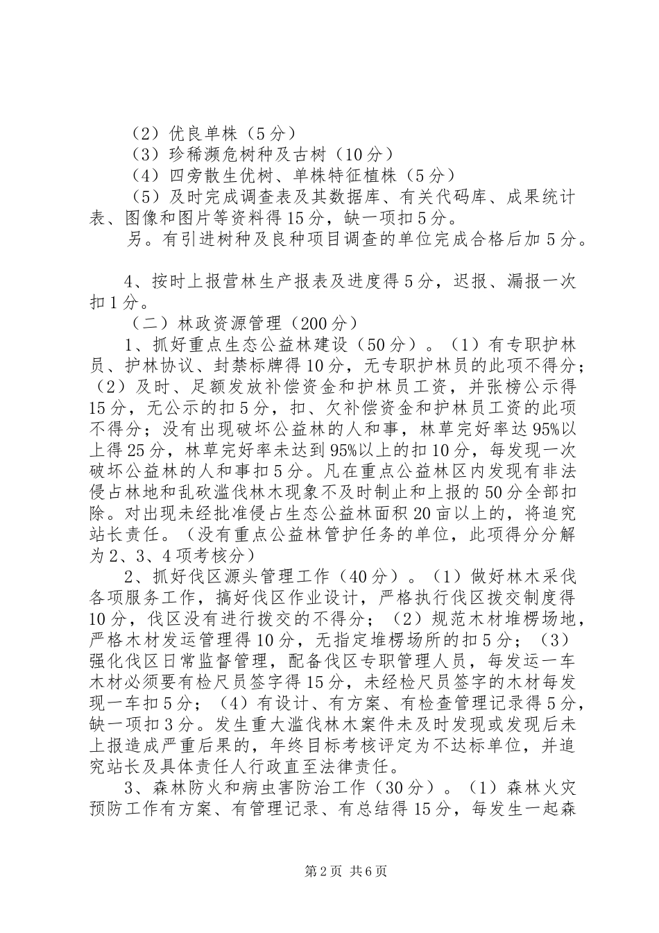 2024年林管站工作目标管理责任状_第2页