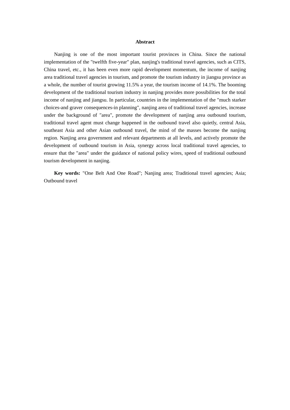 一带一路背景下传统旅行社亚洲出境游的变化分析研究 经济学专业_第2页