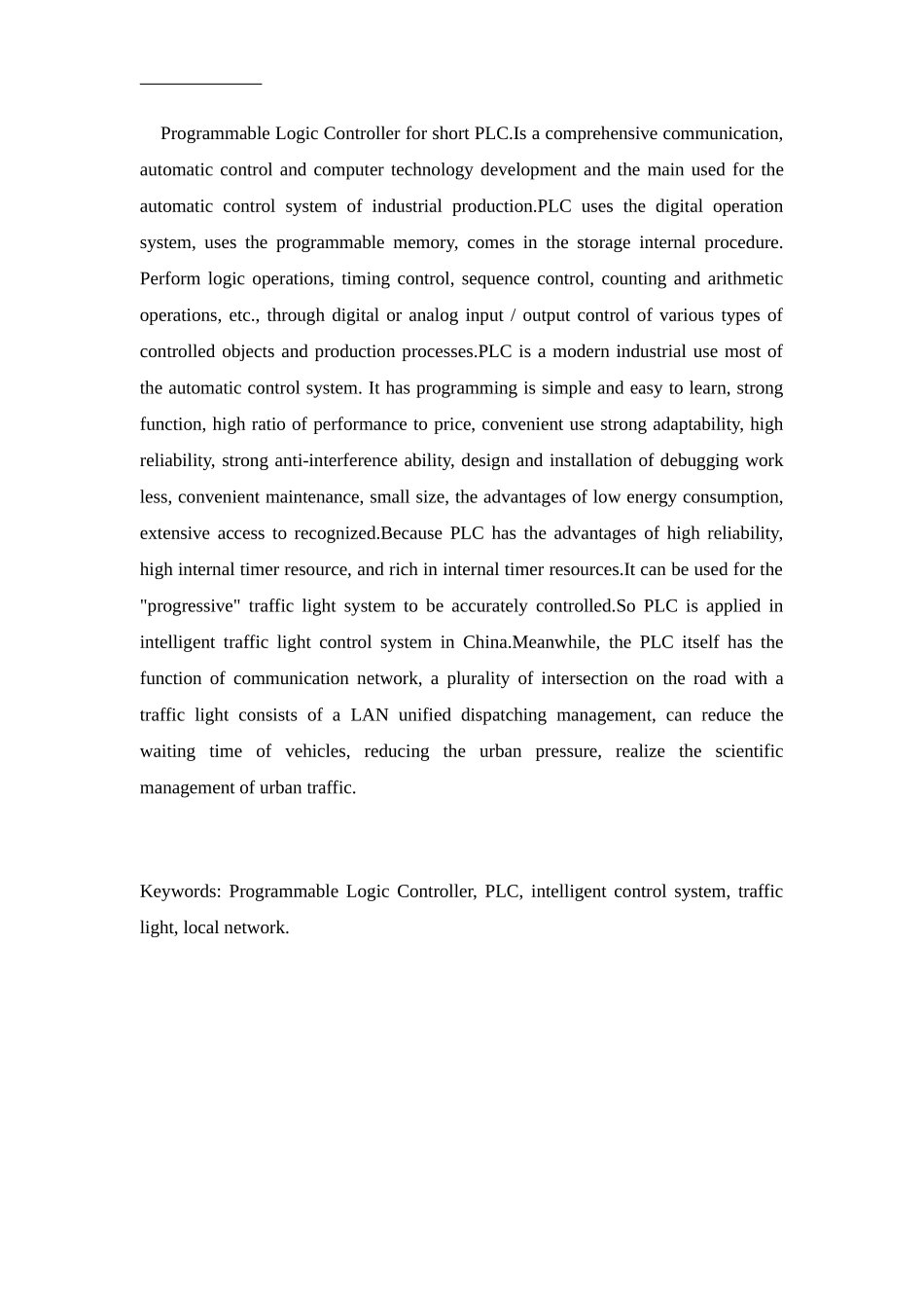 基于PLC的城市智能交通灯三路口控制系统设计和实现  计算机专业_第2页