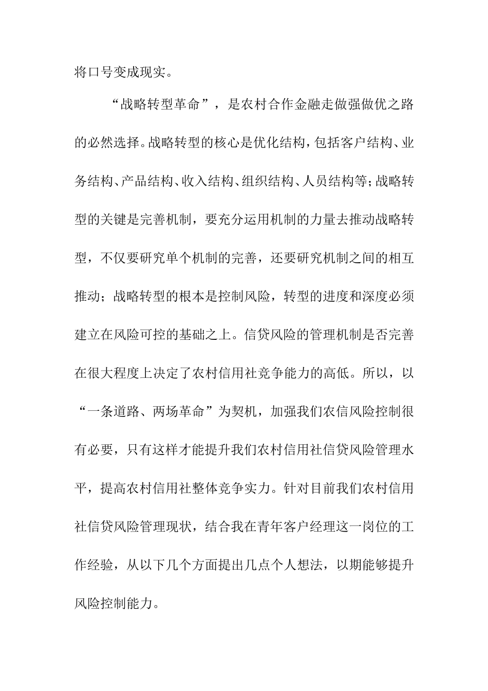 一条道路、两场革命，加强浙江农信风险控制分析研究  工商管理专业_第3页