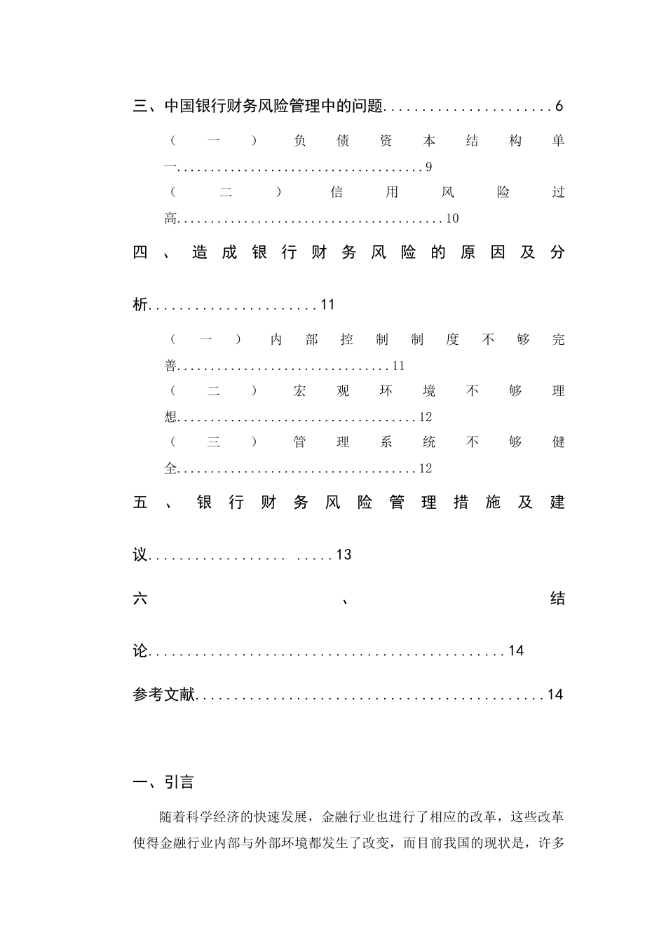 中国银行财务风险管理研究分析 金融学专业_第2页