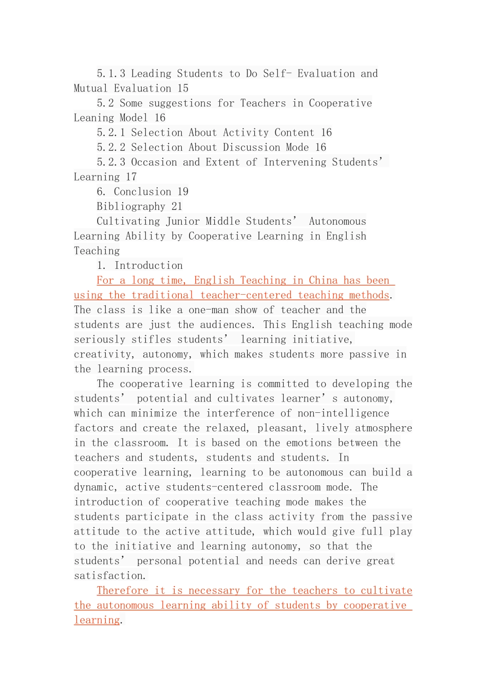 在英语教学中通过合作学习分析研究 教育教学专业_第3页
