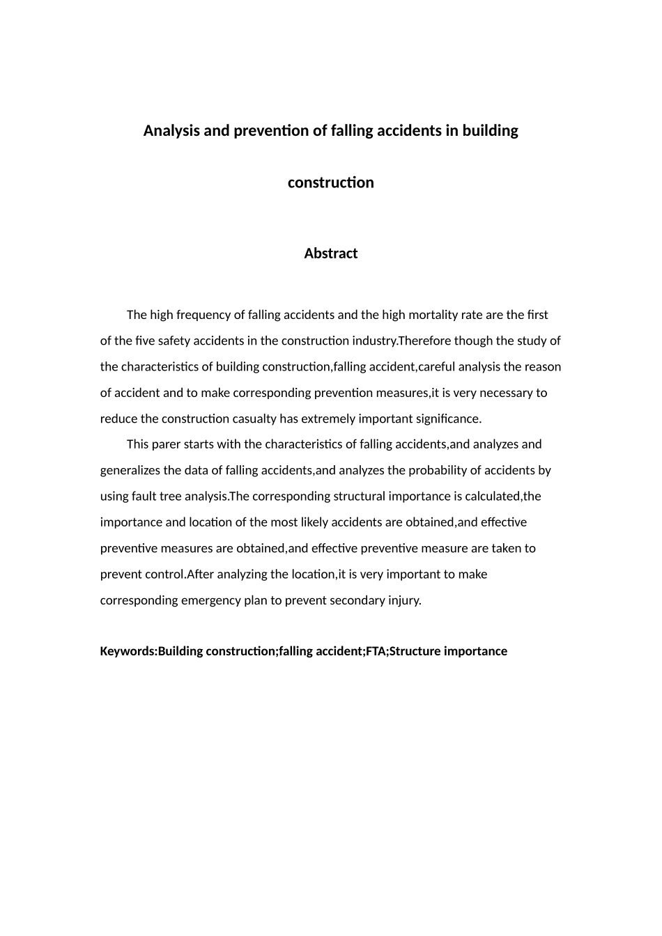 建筑施工高处坠落事故的分析与预防  工程管理专业_第3页