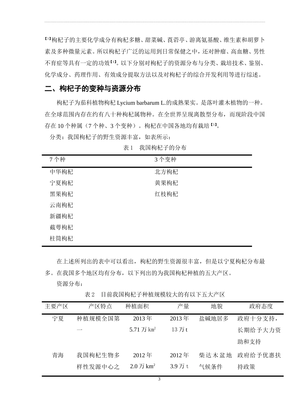 中药枸杞子的研究概况分析研究 药学专业_第3页