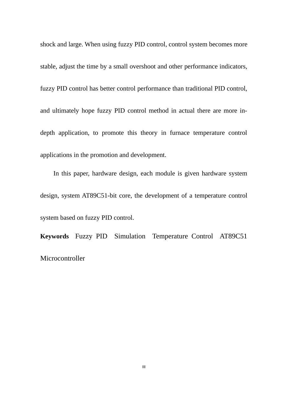 基于单片机的模糊PID炉温控制系统设计和实现  电气自动化专业_第3页