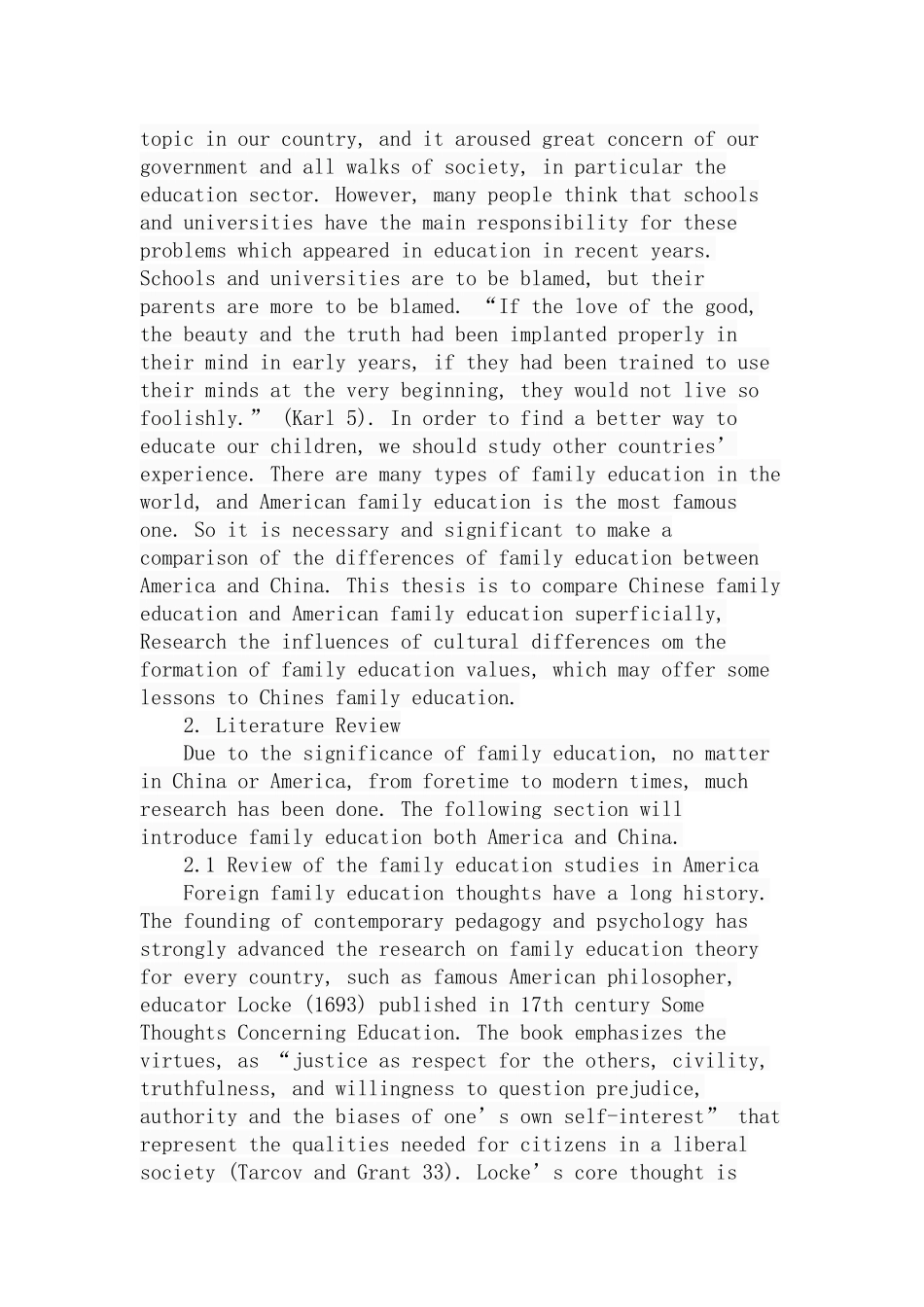 中美家庭教育价值观差异的研究分析 工商管理专业_第3页