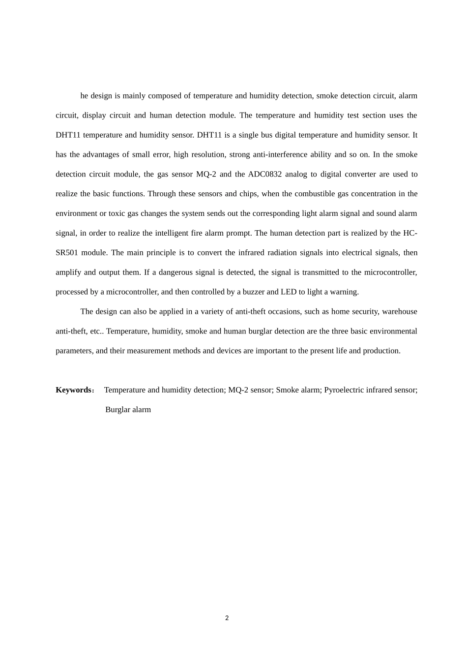 基于单片机的智能环境监测系统设计和实现 电气工程专业_第2页