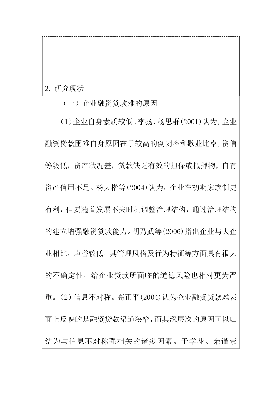 浅谈金融危机对企业融资贷款的影响 开题报告_第3页