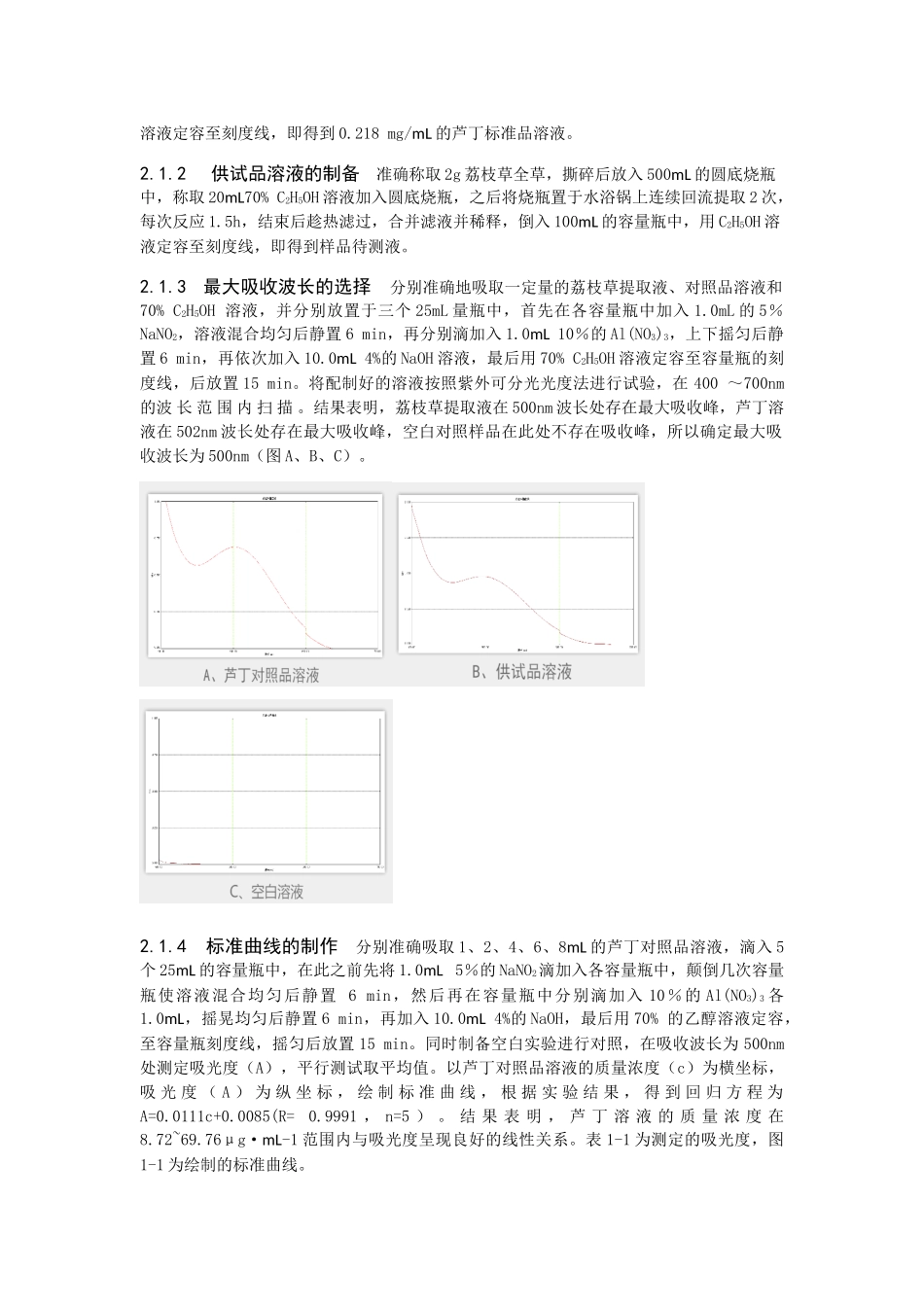 正交试验优选荔枝草中总黄酮的提取工艺分析研究  生物工程管理专业_第2页