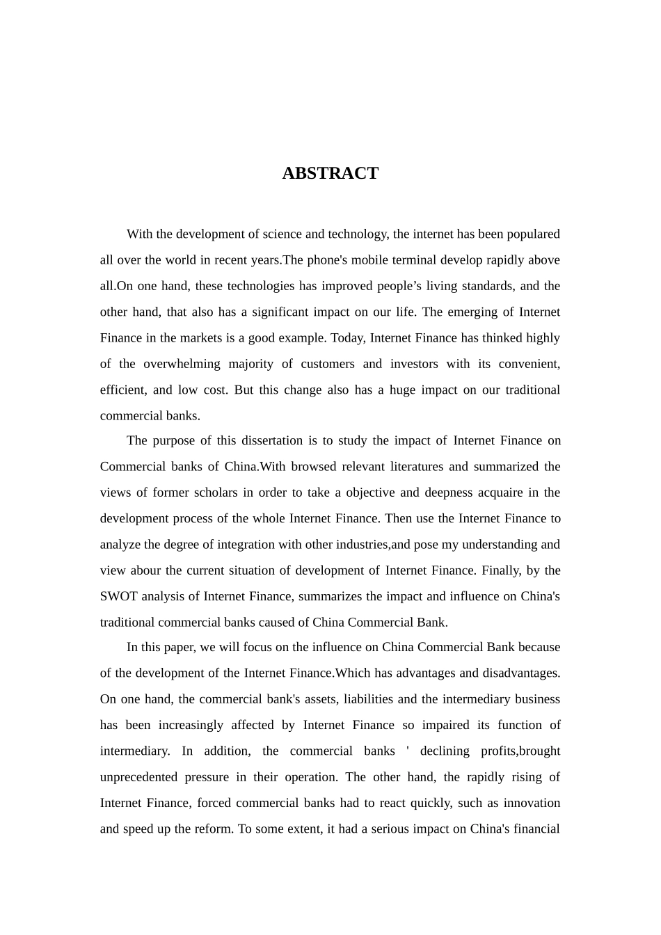 浅析互联网金融发展对中国商业银行的影响分析研究 财务管理专业_第2页