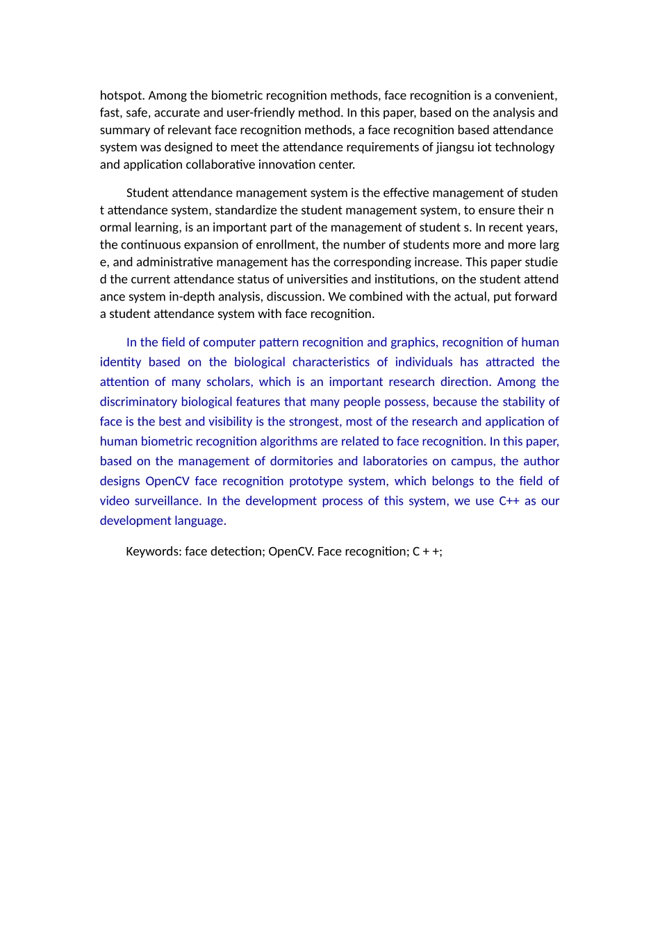 人脸识别技术考勤系统的应用研究分析  计算机管理专业_第2页
